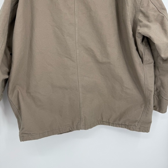 Vintage 90s Duxbak Canvas Chore Barn Jacket Coat Size XXL Tan Hunting Lined - Picture 10 of 11